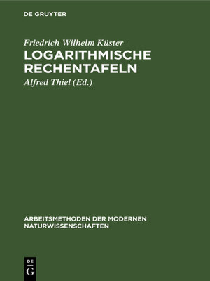 cover image of Logarithmische Rechentafeln